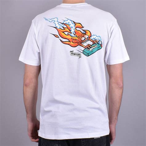 White Skateboarding T